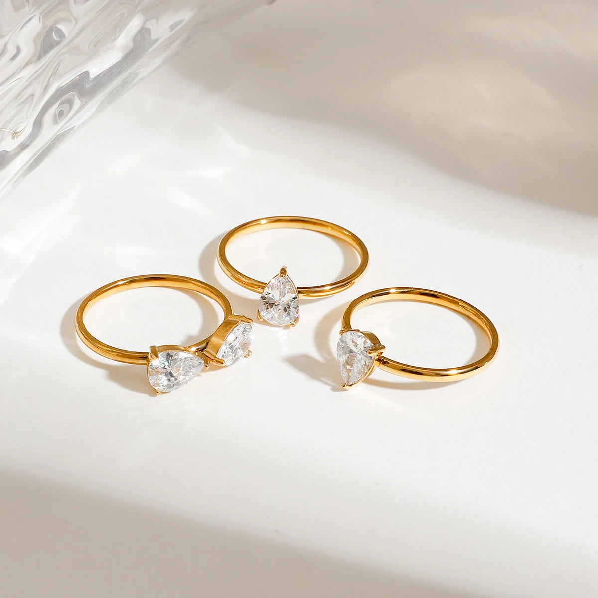 3pcs CLOVER RINGS