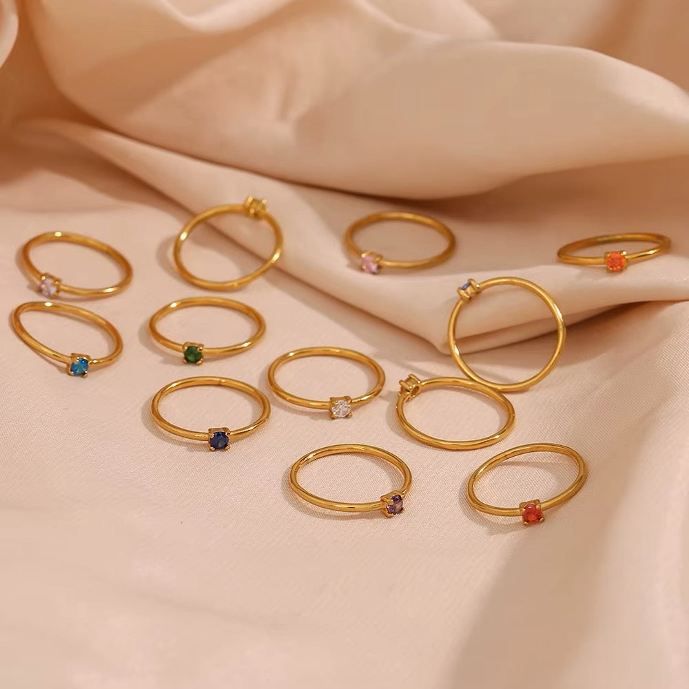 MINIMALIST GEMSTONE RINGS