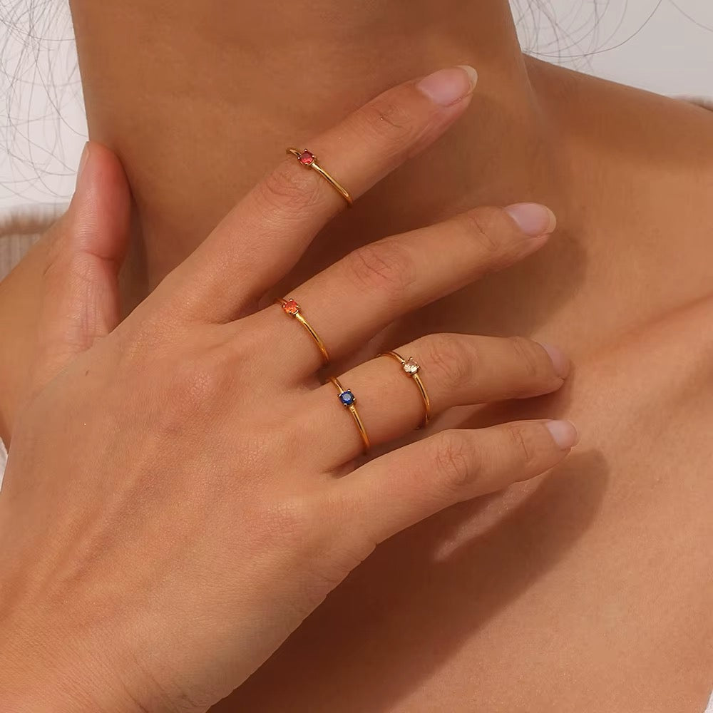 MINIMALIST GEMSTONE RINGS