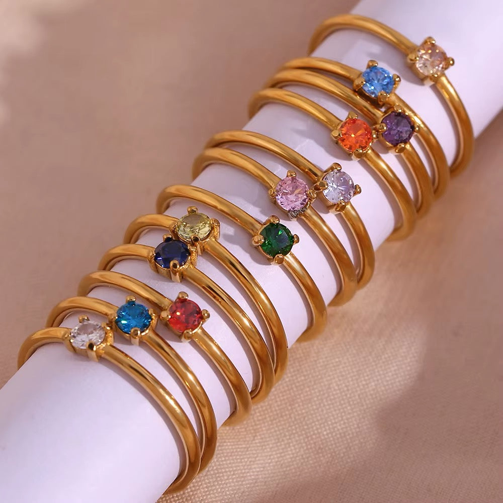 MINIMALIST GEMSTONE RINGS