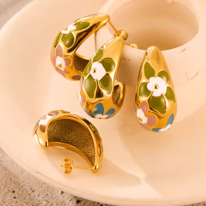 GOLDEN FLOWER EARRINGS
