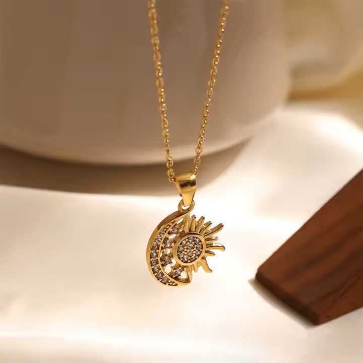 SUN AND MOON NECKLACE