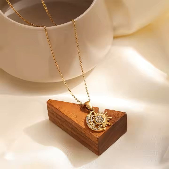 SUN AND MOON NECKLACE