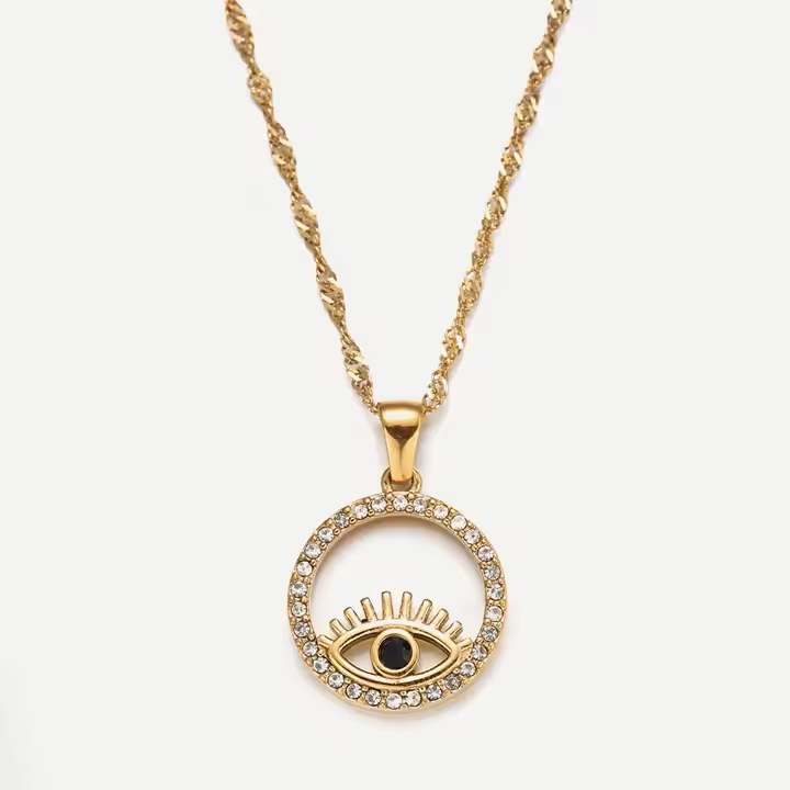 GOLD EYE NECKLACE