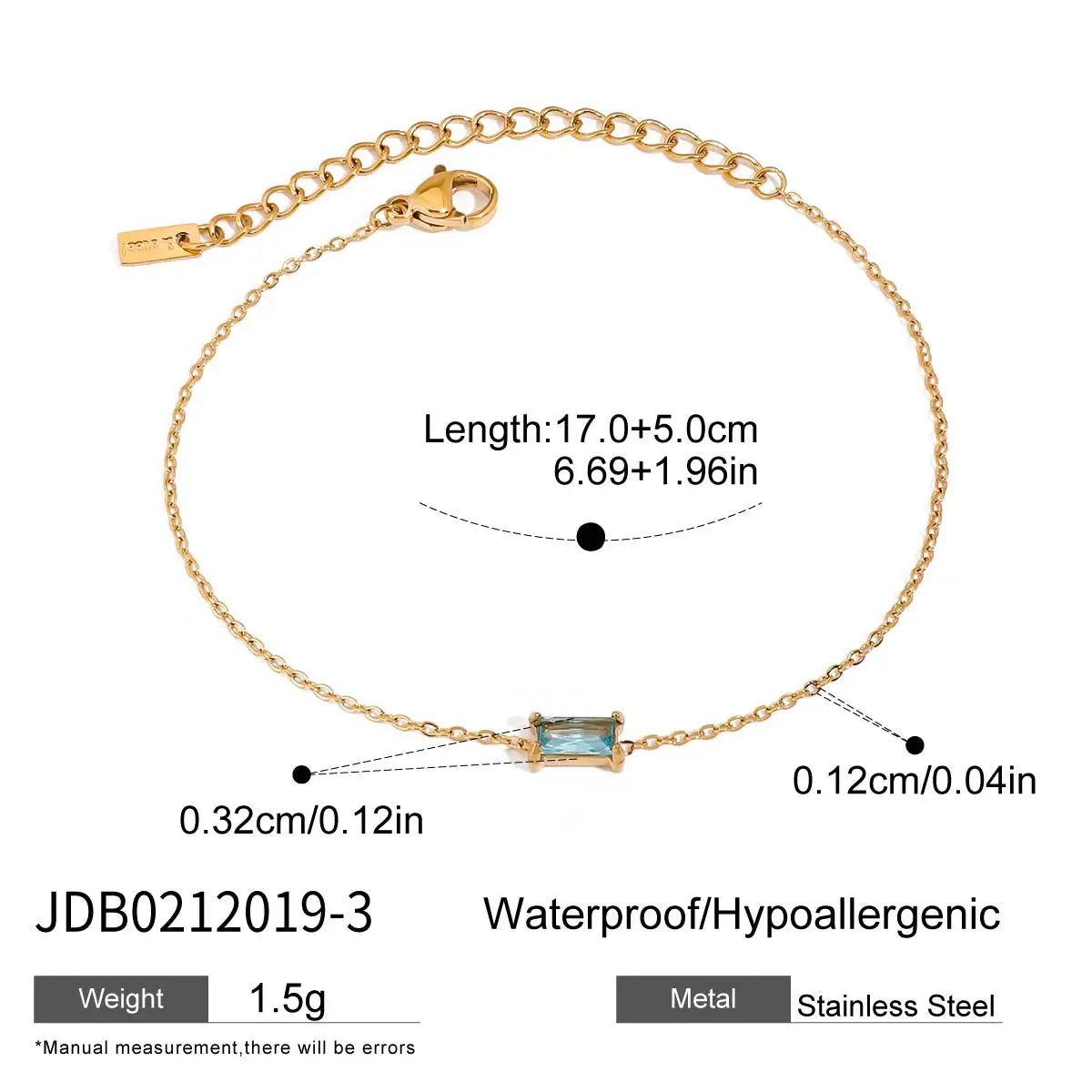 MINIMALISM BIRTHSTONE BRACELET