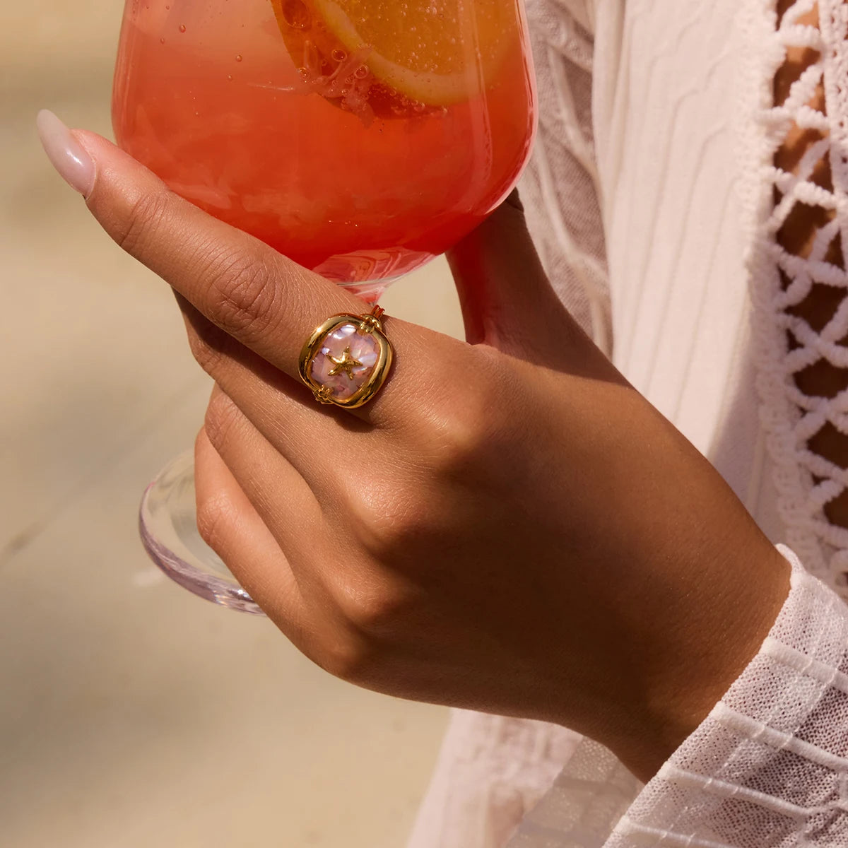 STARFISH OPEN RING
