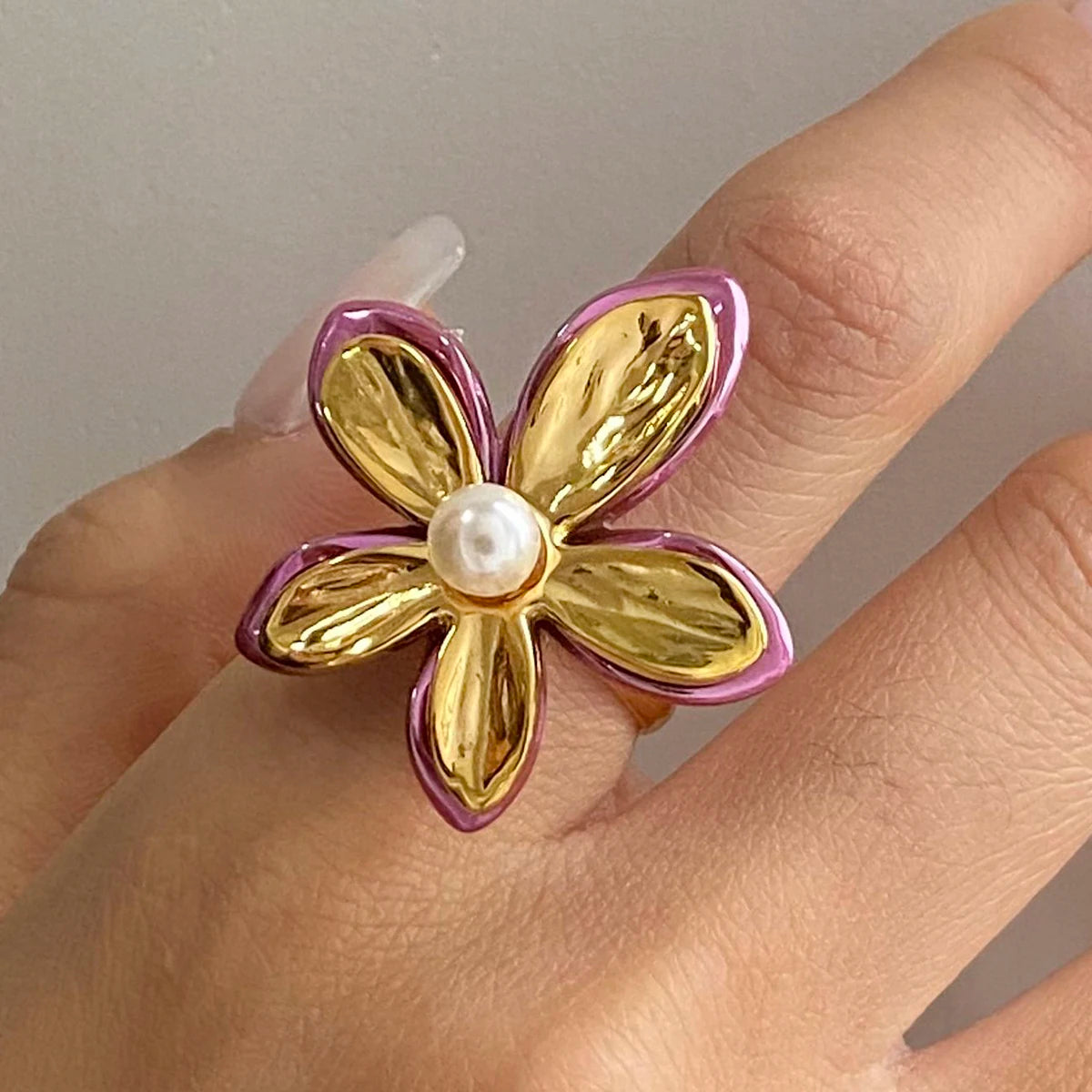 COLORFUL PEARL RING