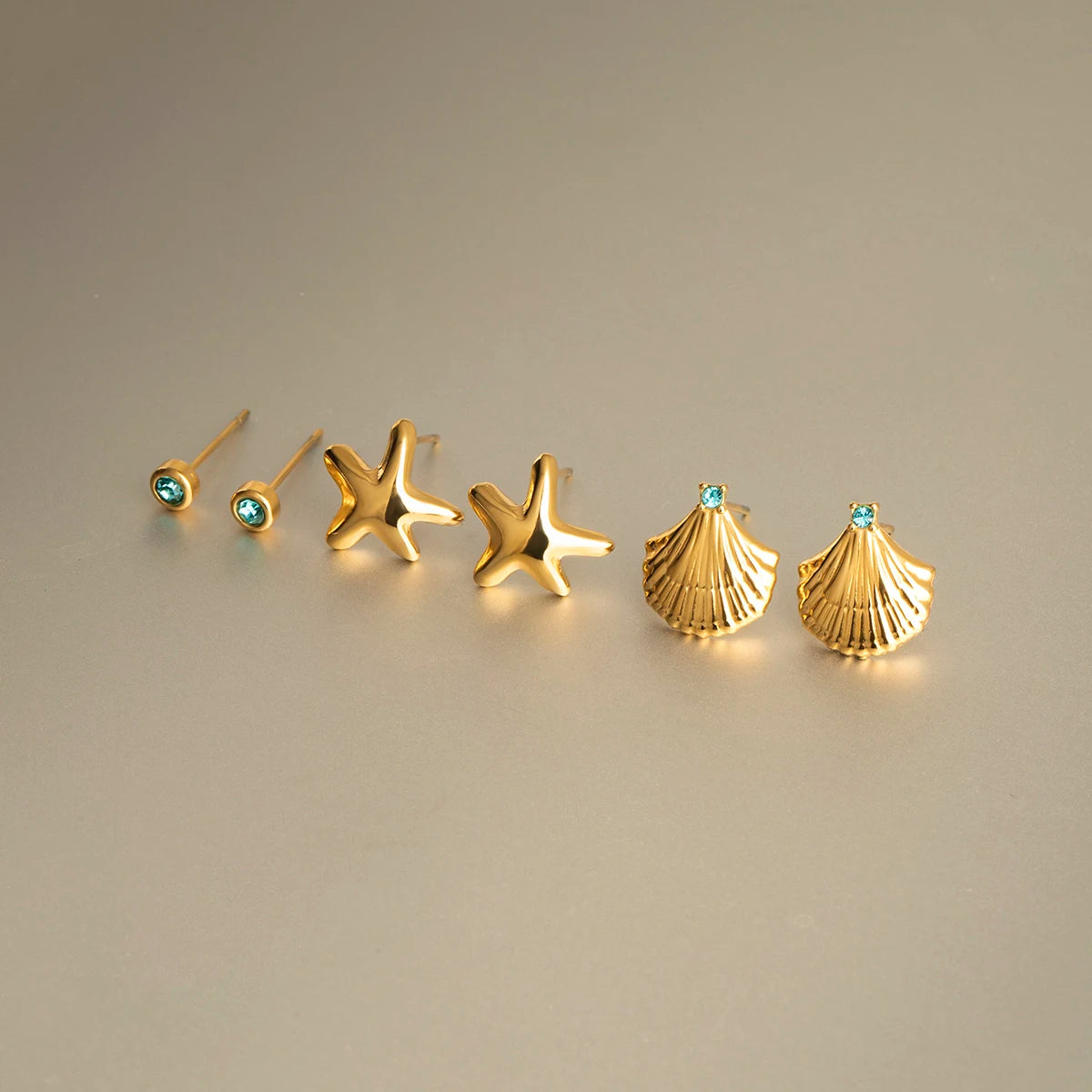 Blue Rhinestone Earrings
