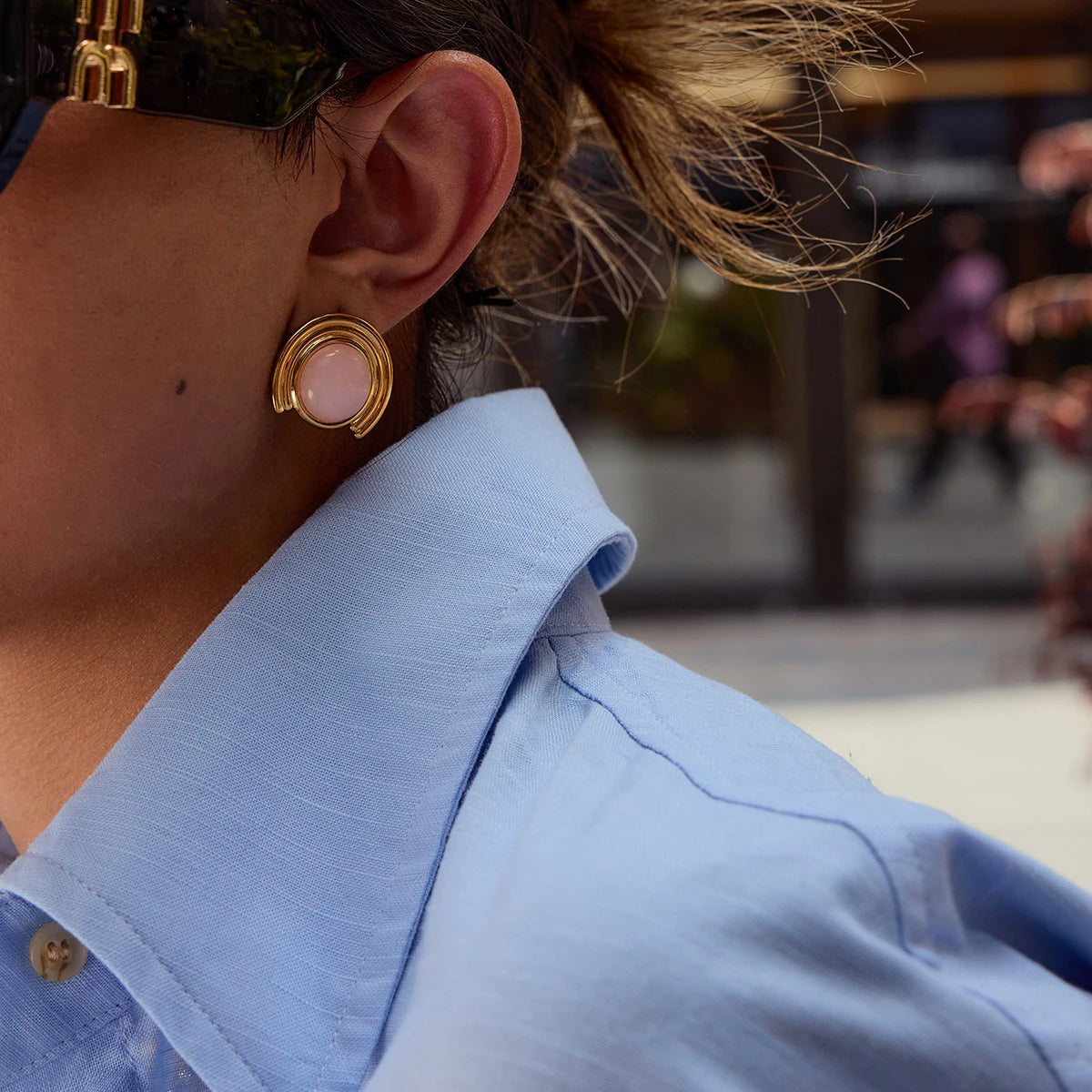 GEOMETRIC ARC EARRINGS