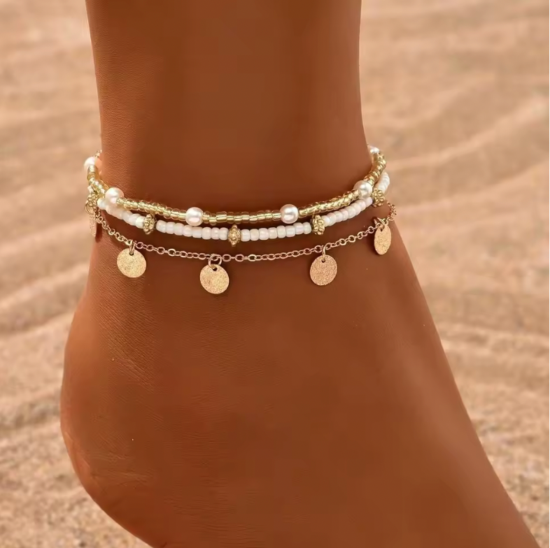 BOHO ANKLET SET