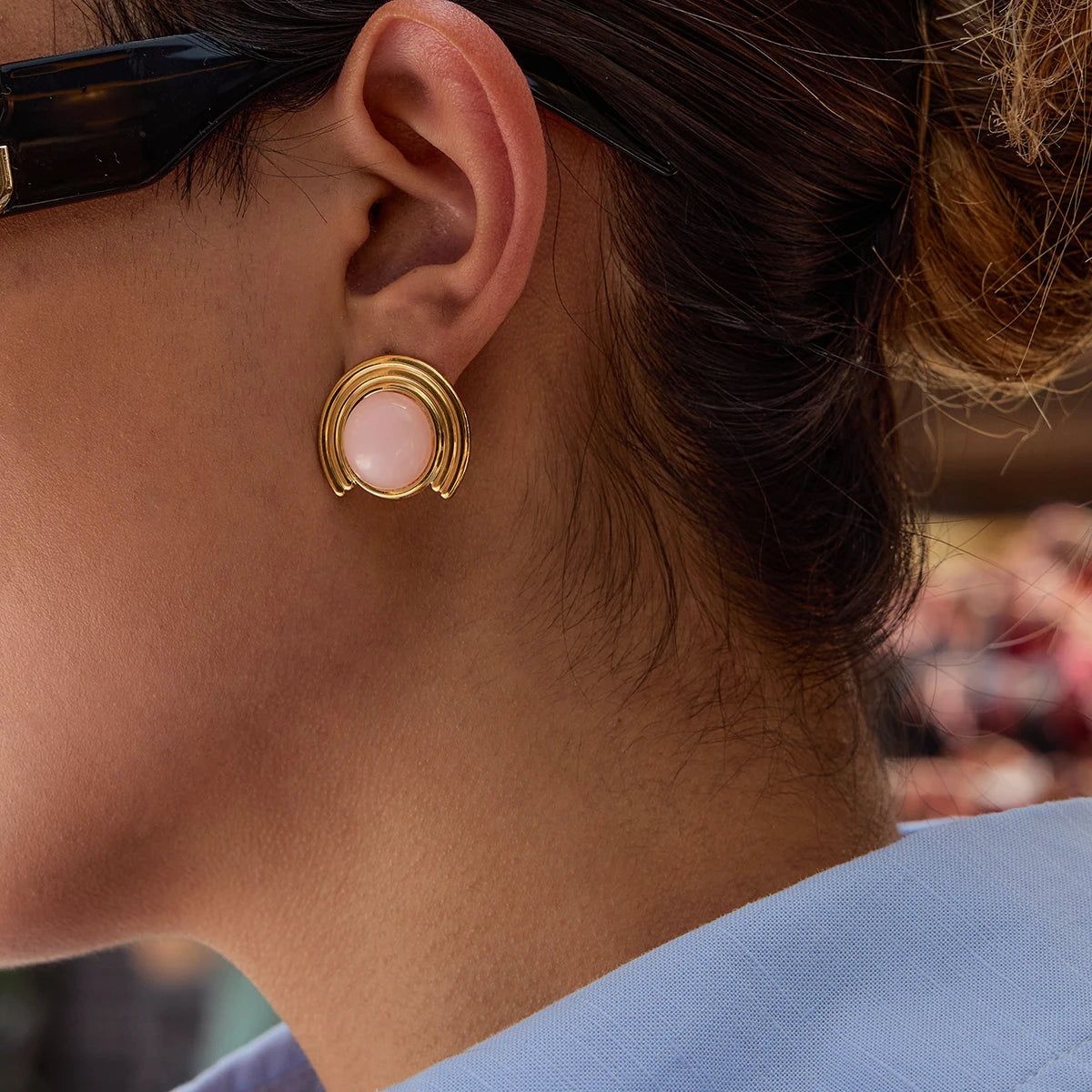 GEOMETRIC ARC EARRINGS
