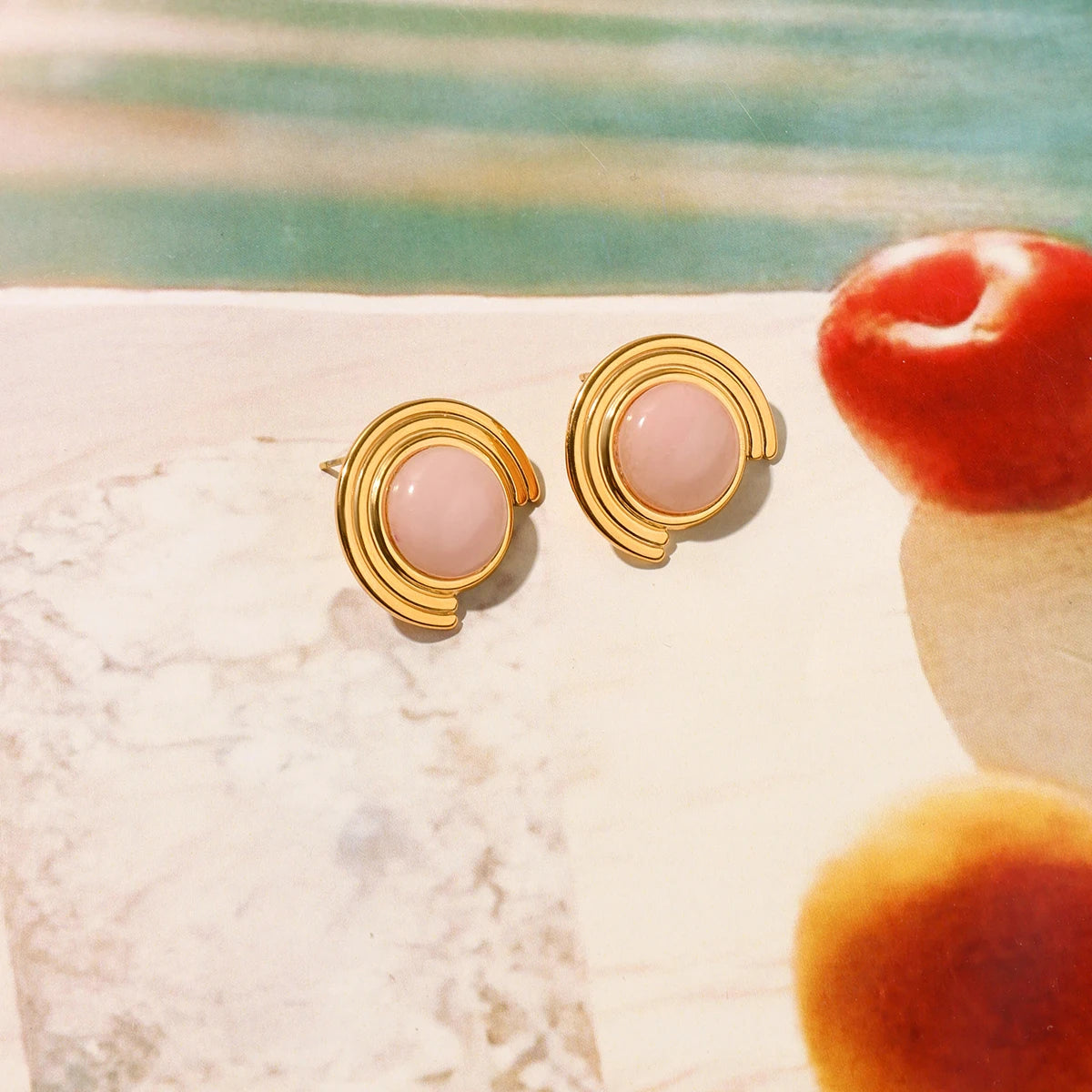 GEOMETRIC ARC EARRINGS