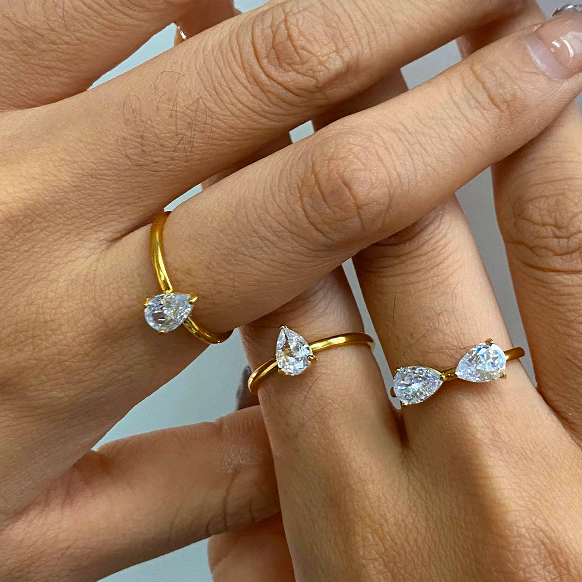 3pcs CLOVER RINGS