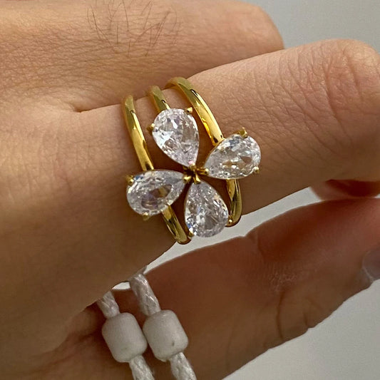 3pcs CLOVER RINGS