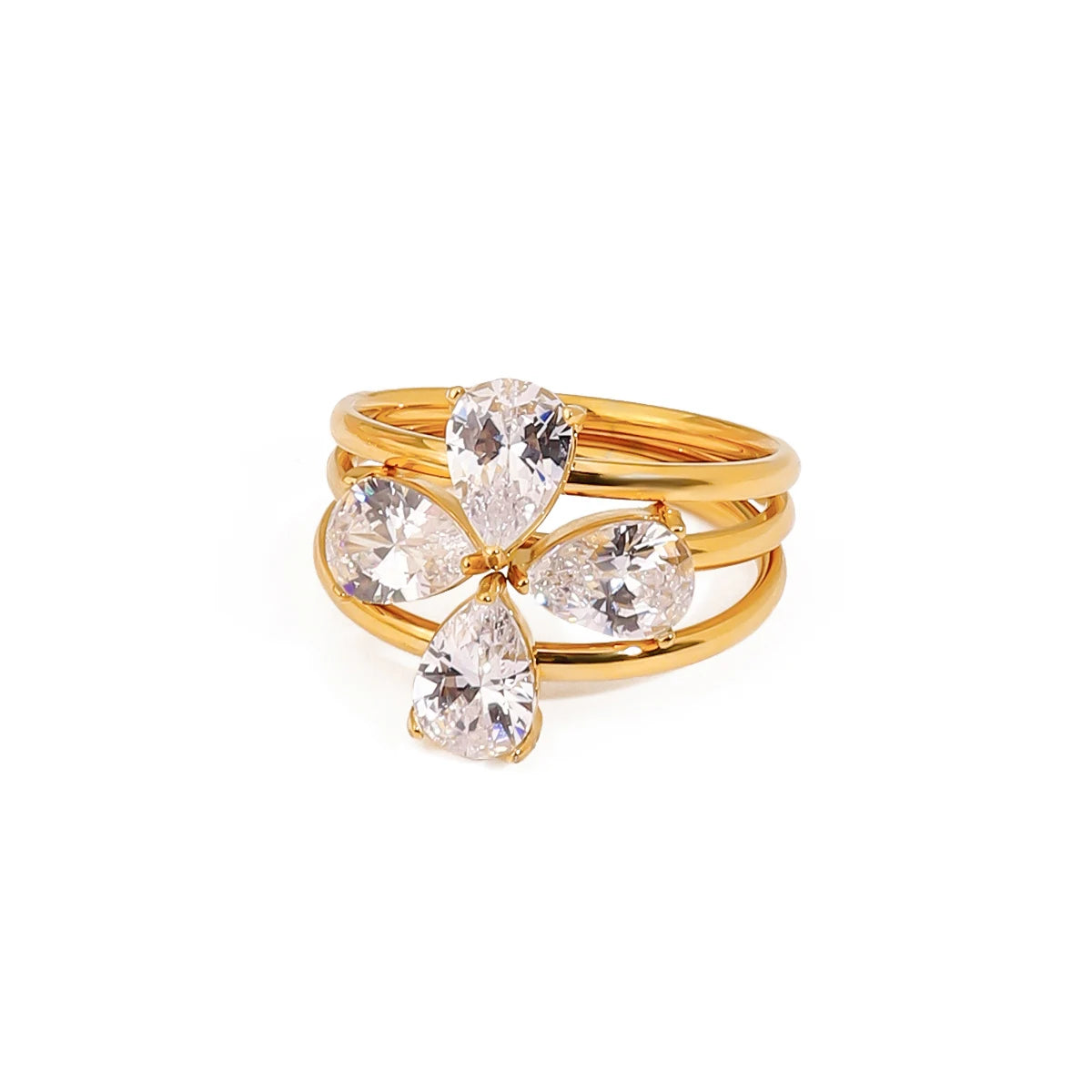 3pcs CLOVER RINGS
