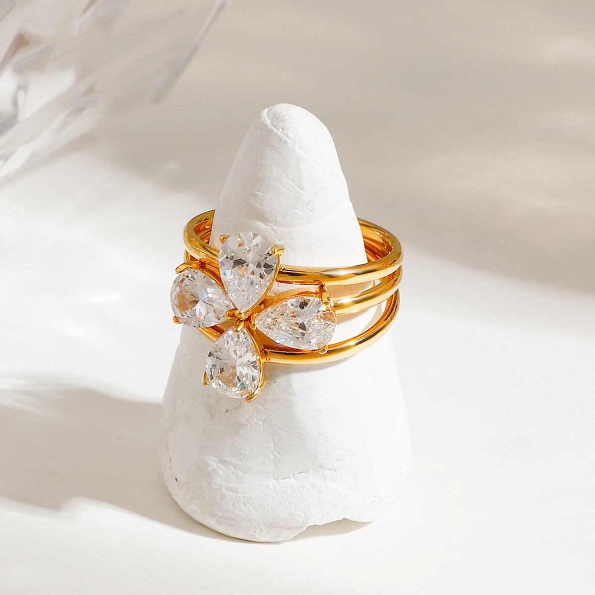 3pcs CLOVER RINGS