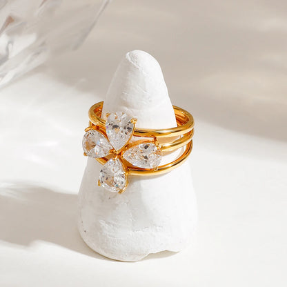 3pcs CLOVER RINGS