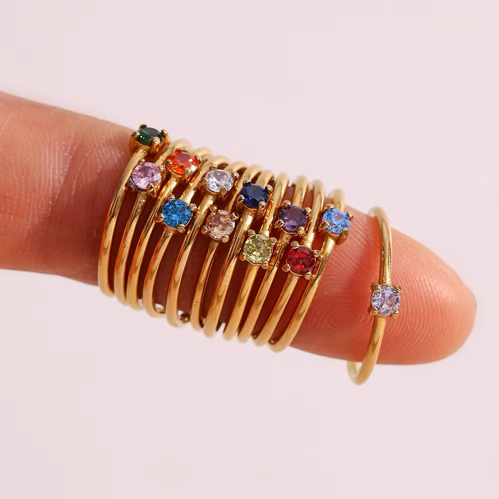 MINIMALIST GEMSTONE RINGS