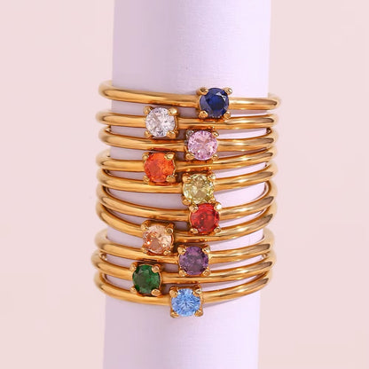 MINIMALIST GEMSTONE RINGS