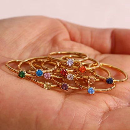 MINIMALIST GEMSTONE RINGS