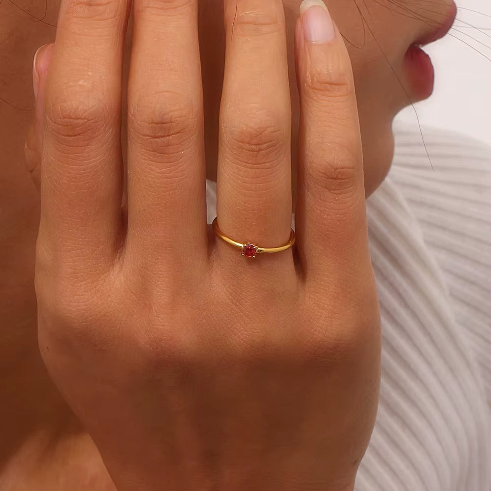 MINIMALIST GEMSTONE RINGS