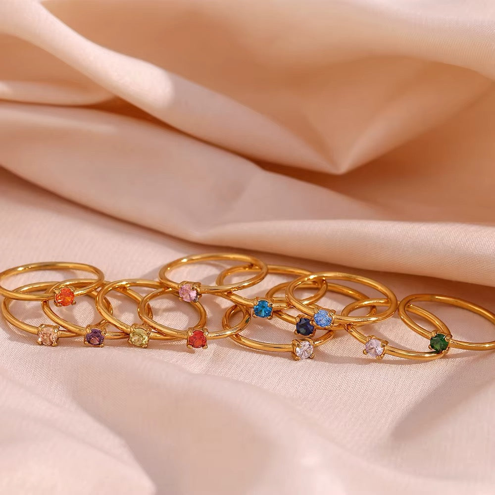 MINIMALIST GEMSTONE RINGS