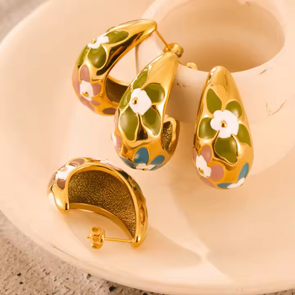GOLDEN FLOWER EARRINGS