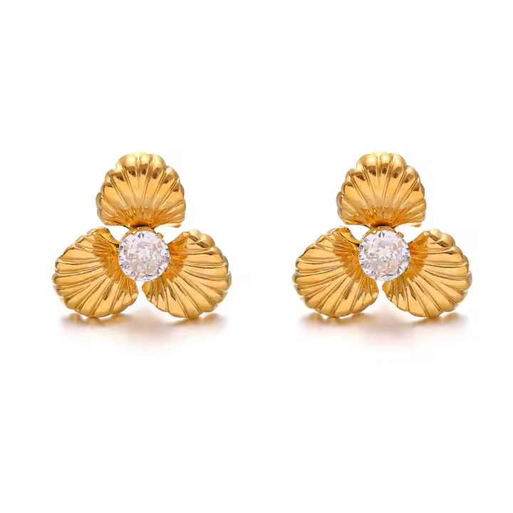 PEARL FLOWER EARRINGS