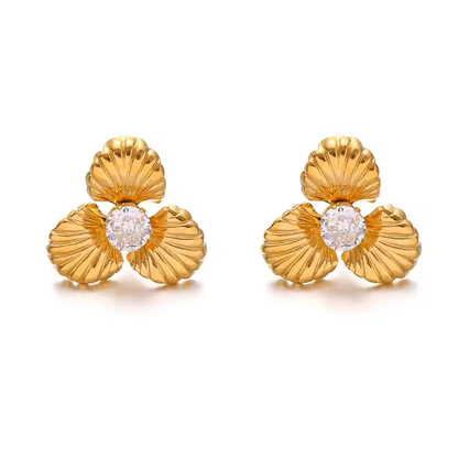 PEARL FLOWER EARRINGS