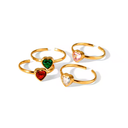 ROMANTIC HEART RINGS