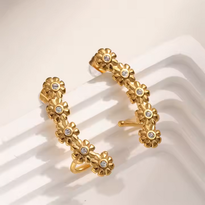 GOLD & STONE EARRINGS