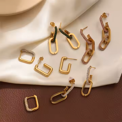 DOUBLE HOOP EARRINGS