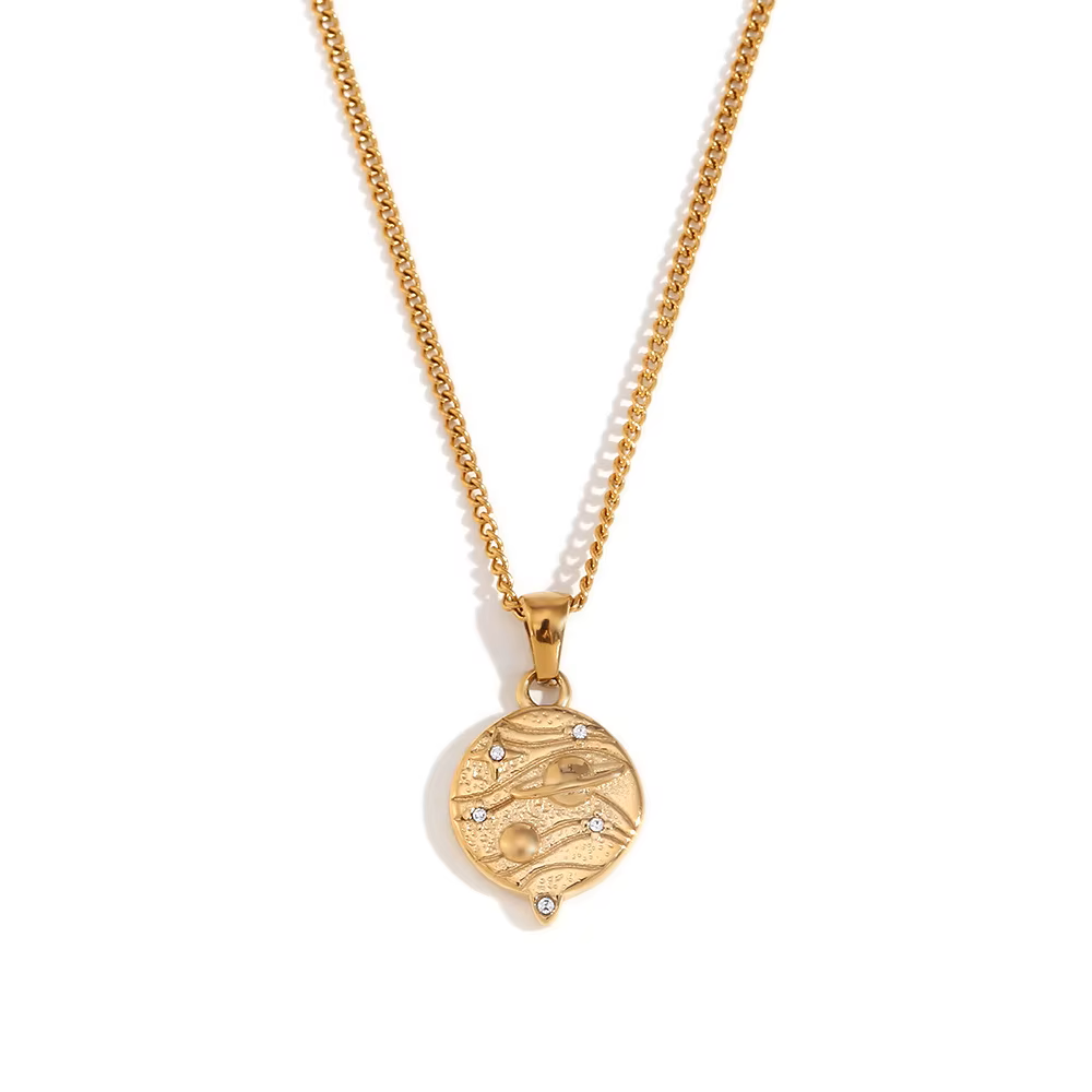 GOLDEN SOLAR NECKLACE