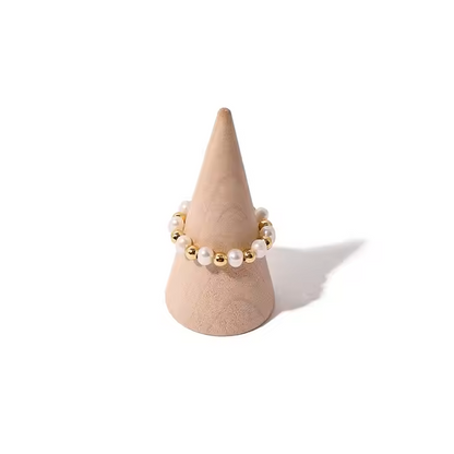 PEARL LUCKY BEAD RING