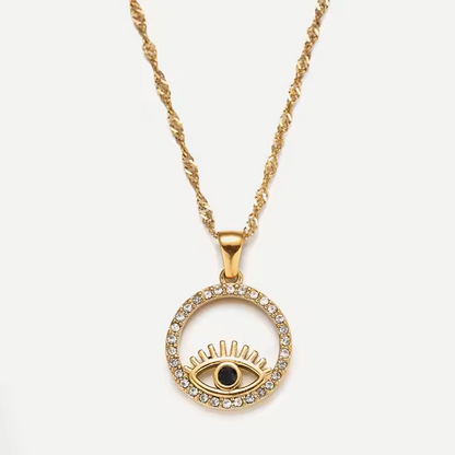 GOLD EYE NECKLACE