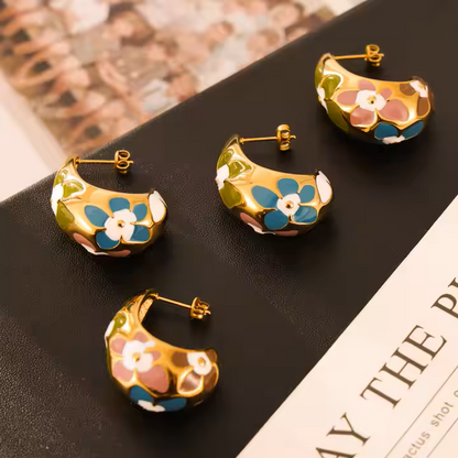 GOLDEN FLOWER EARRINGS