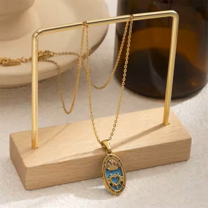 UNIQUE OVAL TAROT NECKLACE