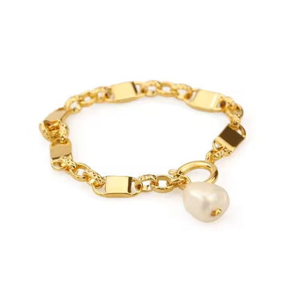 GOLD AND PEARL BRACELET