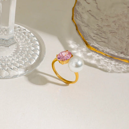 Exquisite Colorful Pearl Ring
