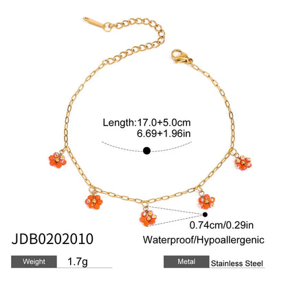 EXQUISITE FLOWER NECKLACE & BRACELET