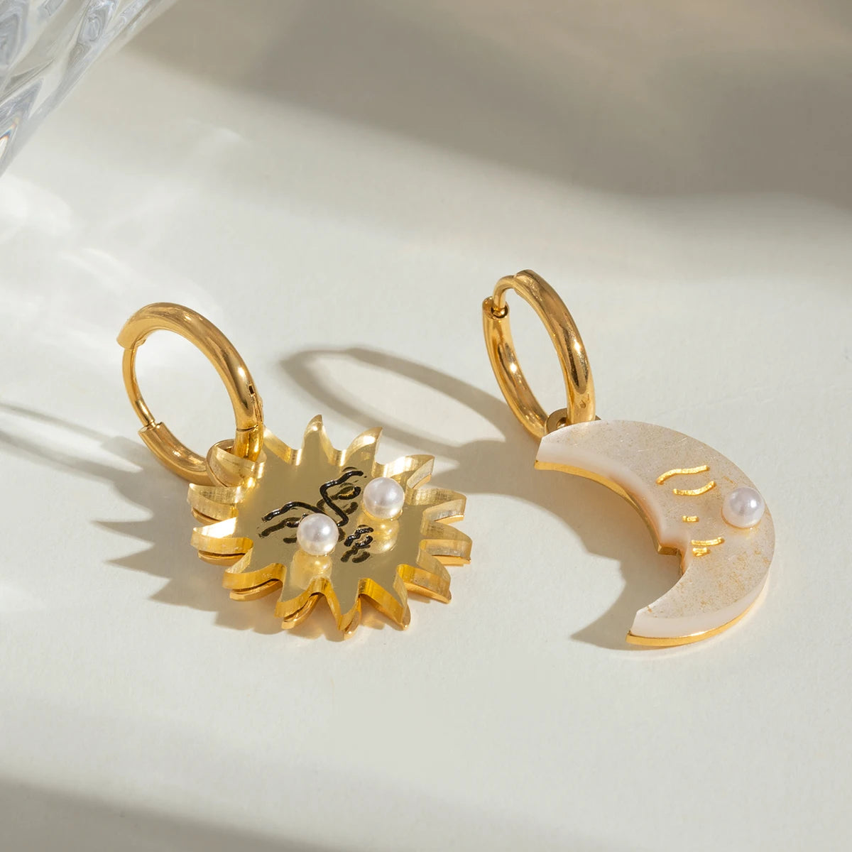 Sun and Moon Earrings