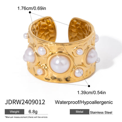 ELEGANT PEARL OPEN RING