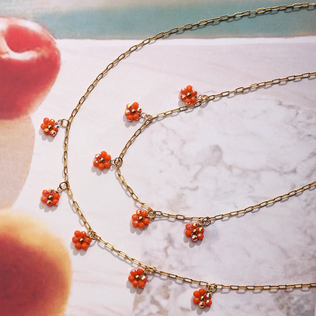 EXQUISITE FLOWER NECKLACE & BRACELET