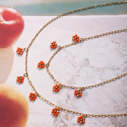EXQUISITE FLOWER NECKLACE & BRACELET