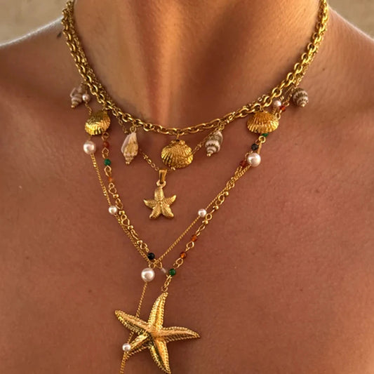 STARFISH PENDANT NECKLACE