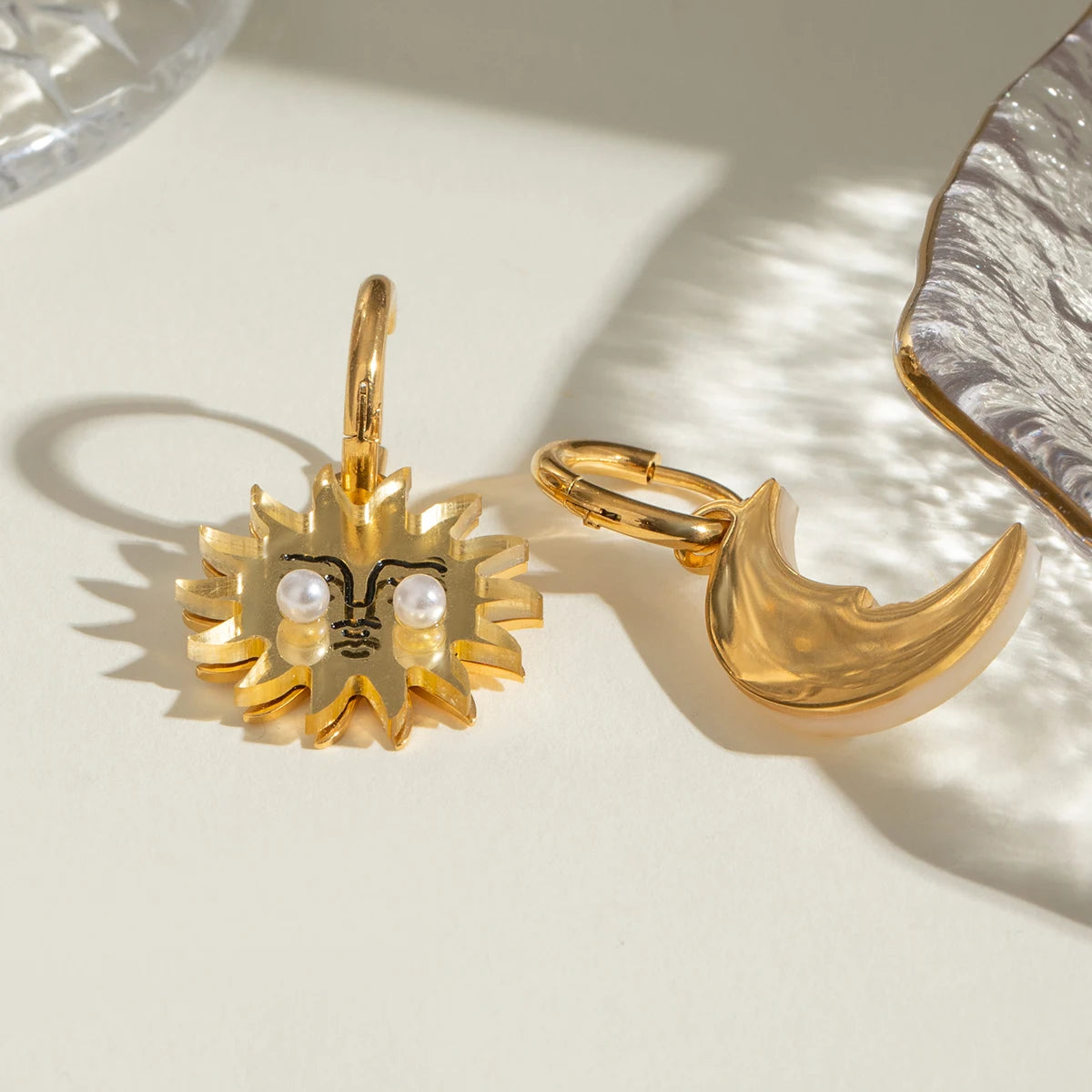 Sun and Moon Earrings