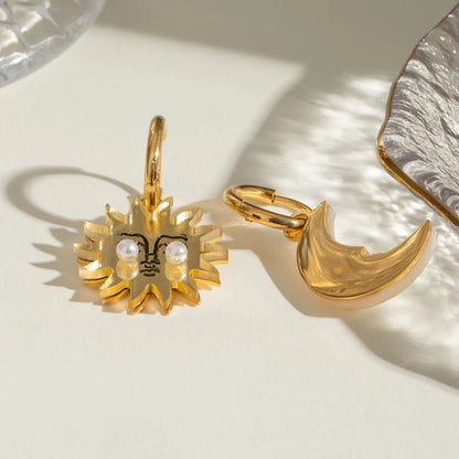 Sun and Moon Earrings