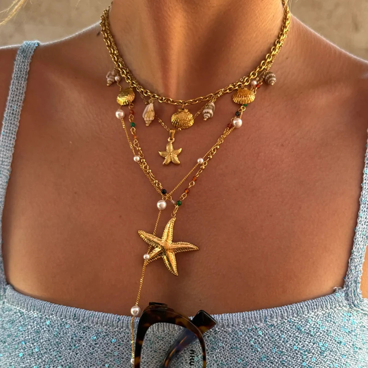 STARFISH PENDANT NECKLACE