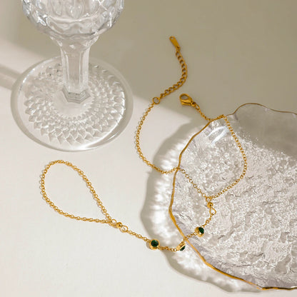 FASHION GREEN RING BRACELET