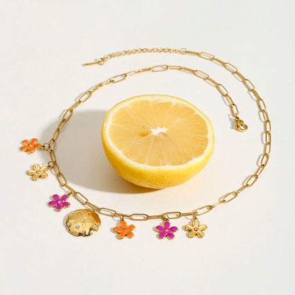 HOLIDAY FLOWER NECKLACE
